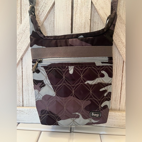 lug Handbags - Lug Camouflage Messenger Bag - Black and grey